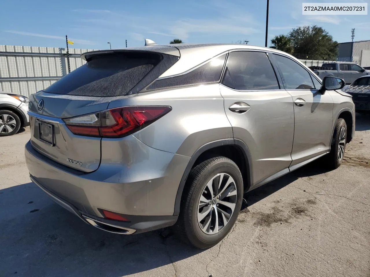 2021 Lexus Rx 350 Base VIN: 2T2AZMAA0MC207231 Lot: 77757044