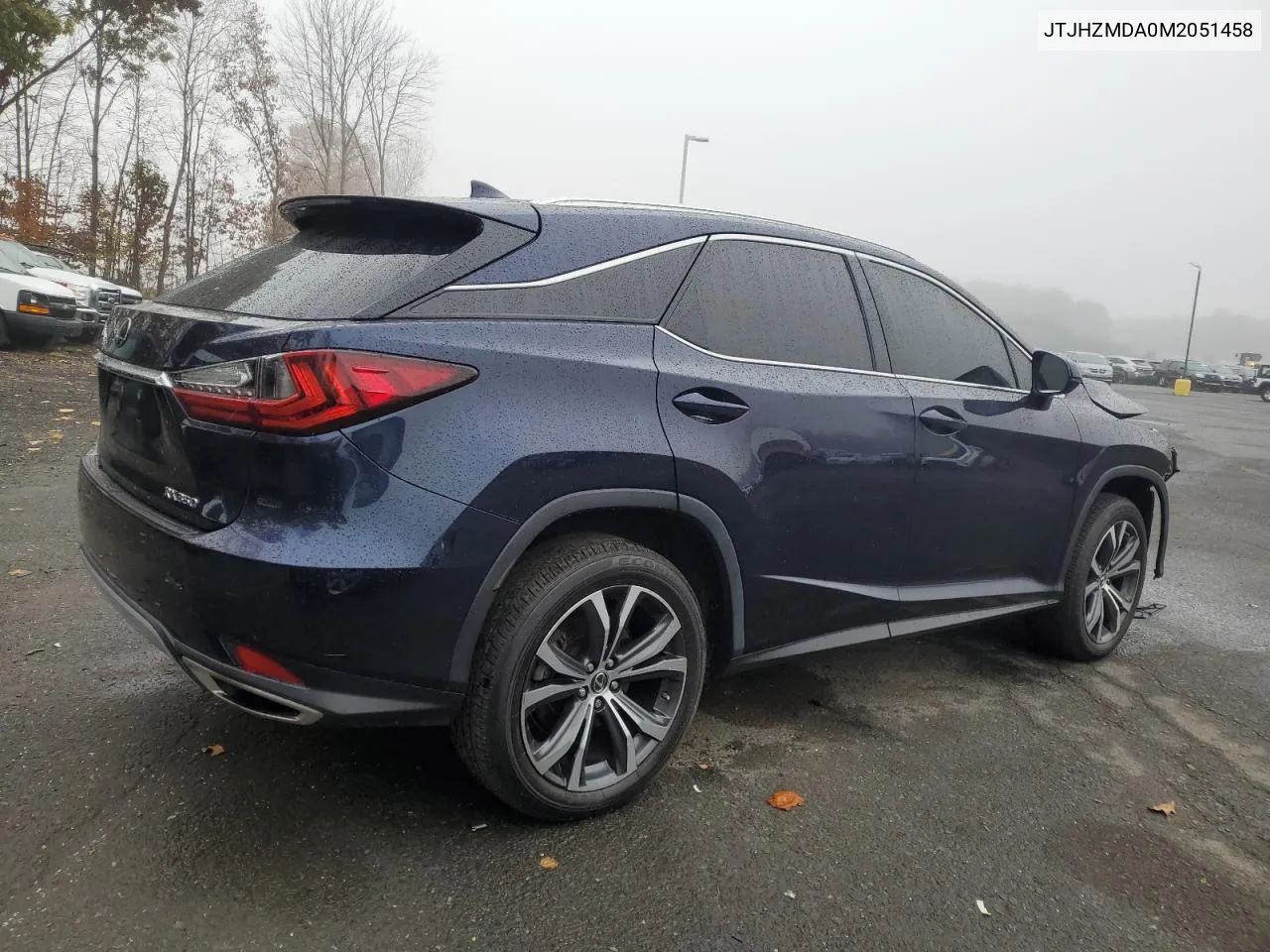 2021 Lexus Rx 350 VIN: JTJHZMDA0M2051458 Lot: 78431014