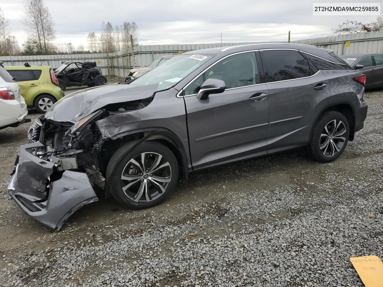 2021 Lexus Rx 350 VIN: 2T2HZMDA9MC259855 Lot: 78593864