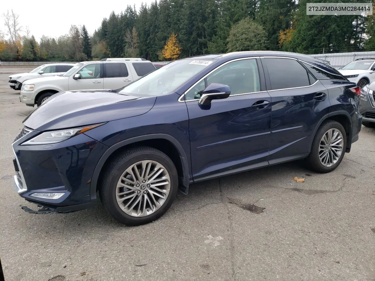 2021 Lexus Rx 350 VIN: 2T2JZMDA3MC284414 Lot: 78756614