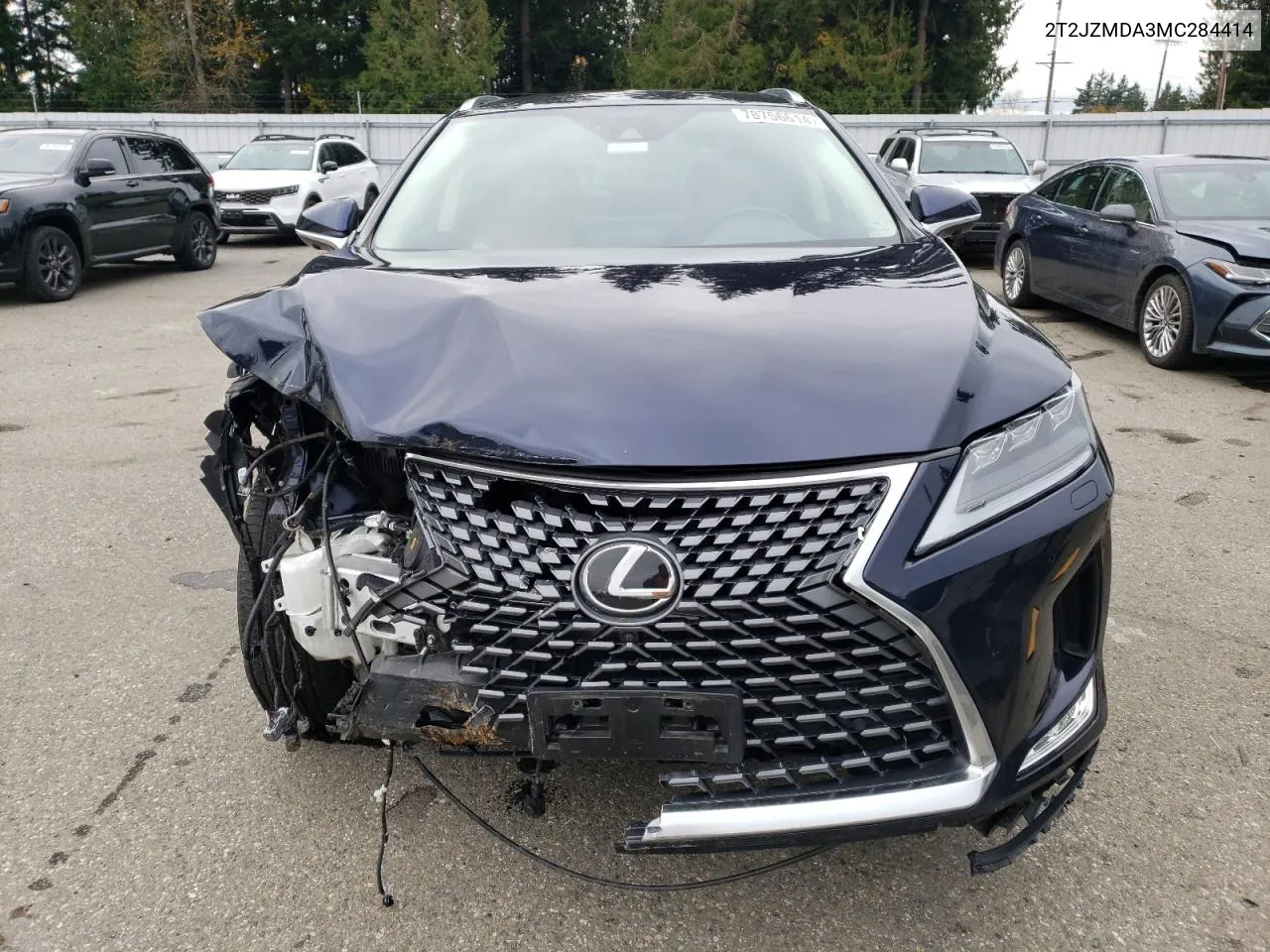 2021 Lexus Rx 350 VIN: 2T2JZMDA3MC284414 Lot: 78756614