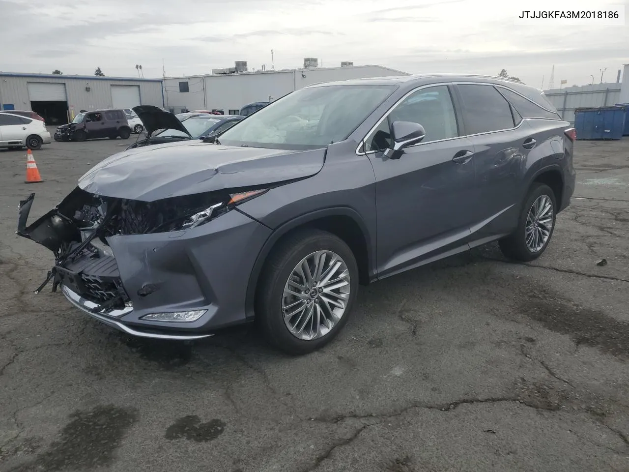 2021 Lexus Rx 450H L Luxury VIN: JTJJGKFA3M2018186 Lot: 79238834