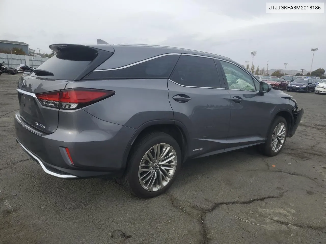 2021 Lexus Rx 450H L Luxury VIN: JTJJGKFA3M2018186 Lot: 79238834