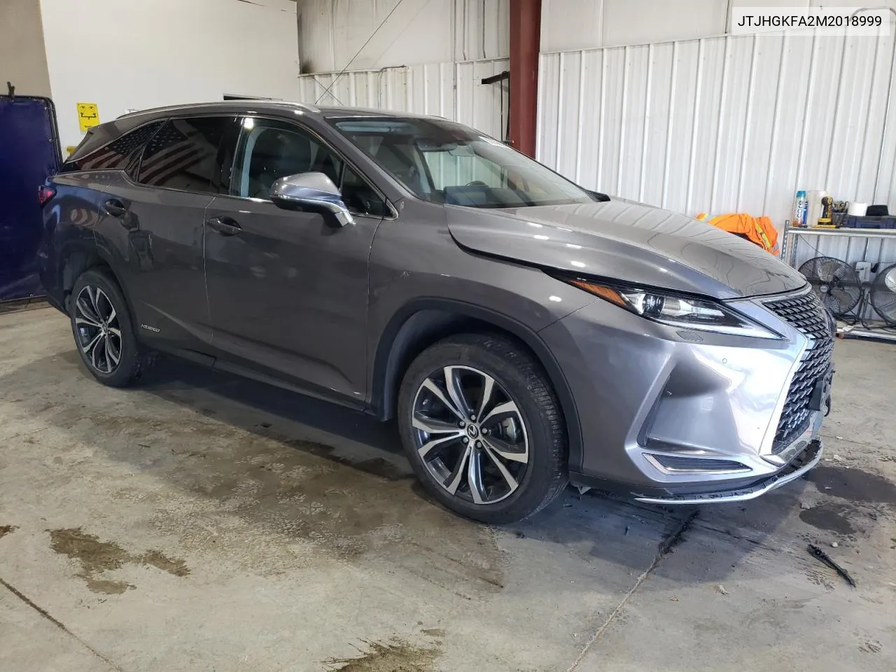 2021 Lexus Rx 450H L VIN: JTJHGKFA2M2018999 Lot: 80039654