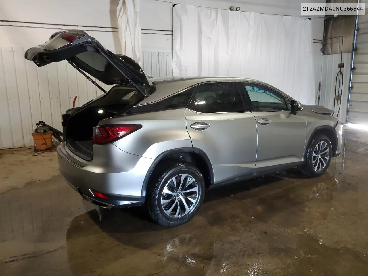 2022 Lexus Rx 350 Base VIN: 2T2AZMDA0NC355344 Lot: 56476134