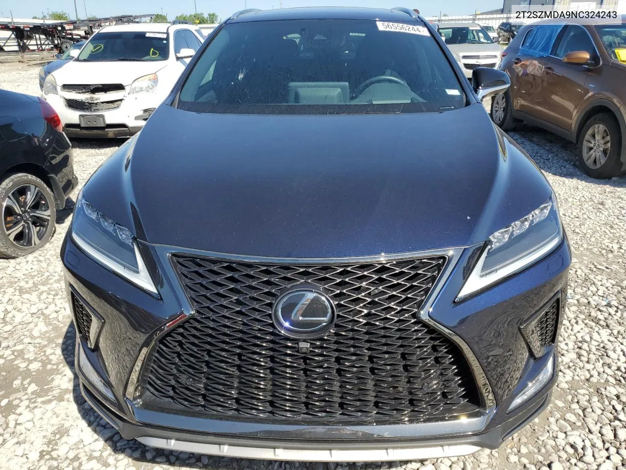 2022 Lexus Rx 350 F-Sport VIN: 2T2SZMDA9NC324243 Lot: 56556244