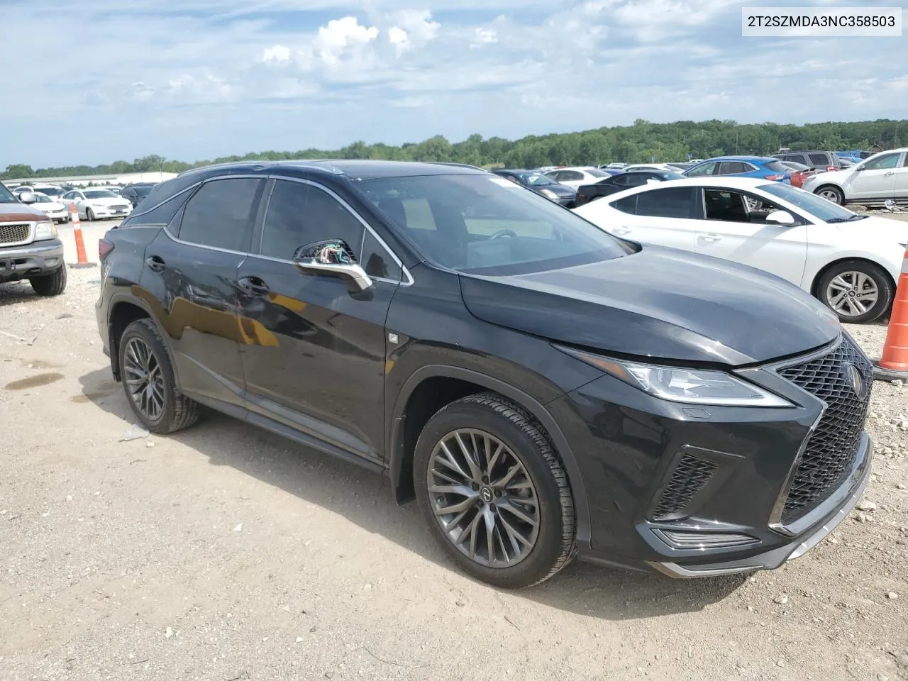 2022 Lexus Rx 350 F-Sport VIN: 2T2SZMDA3NC358503 Lot: 60027034