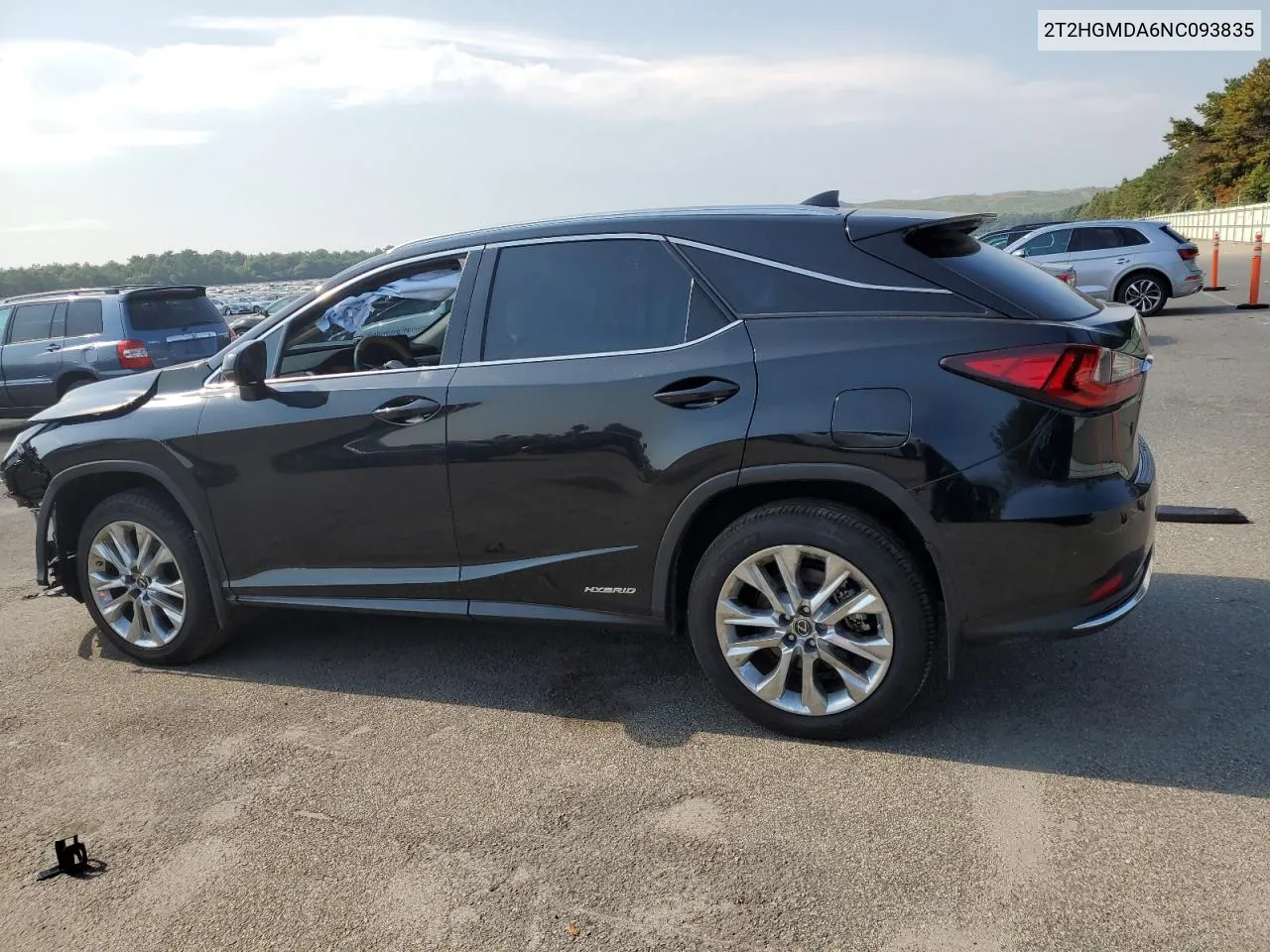 2022 Lexus Rx 450H VIN: 2T2HGMDA6NC093835 Lot: 63402504