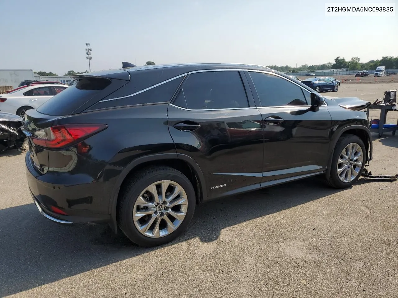 2022 Lexus Rx 450H VIN: 2T2HGMDA6NC093835 Lot: 63402504