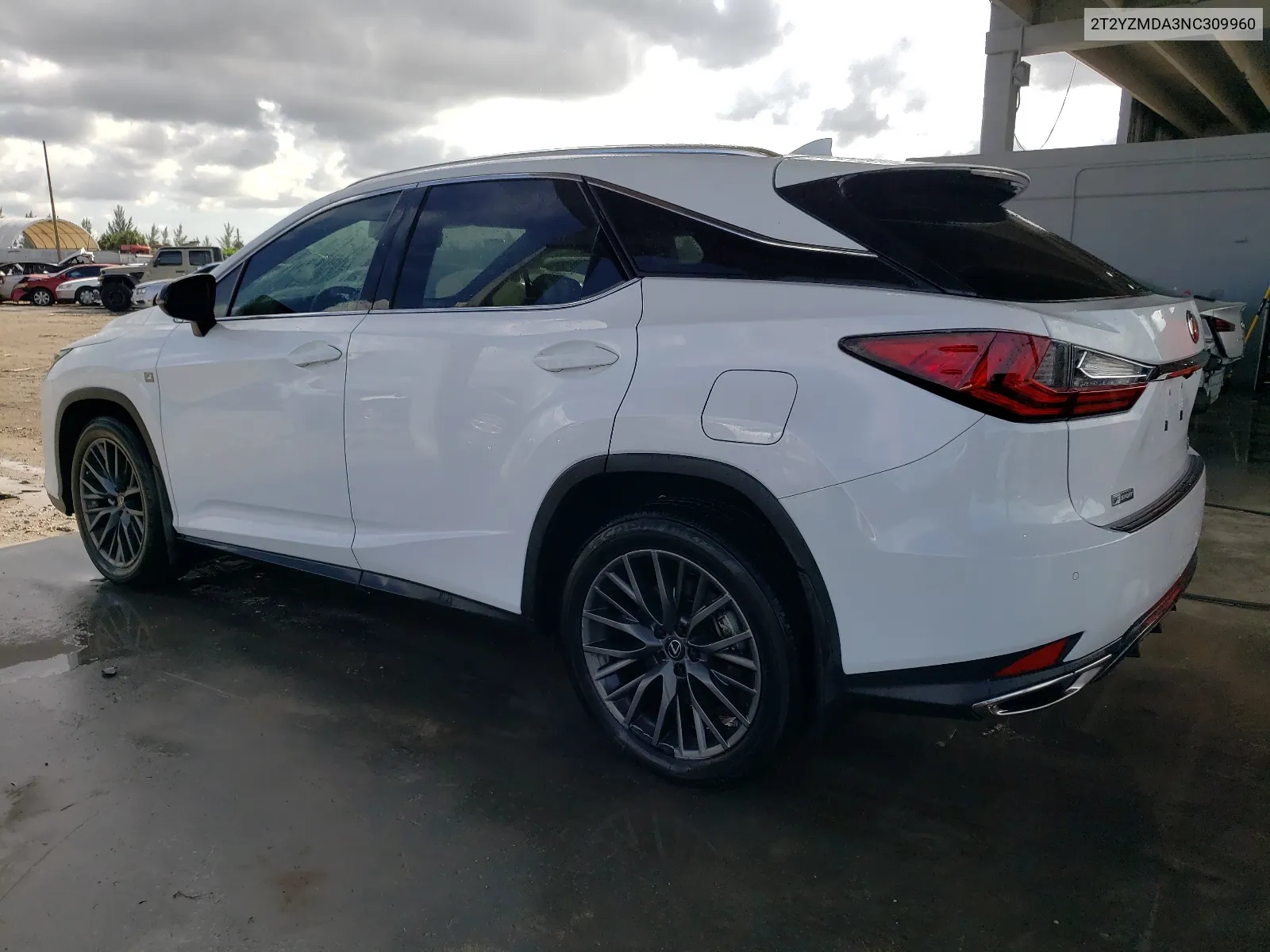 2022 Lexus Rx 350 F-Sport VIN: 2T2YZMDA3NC309960 Lot: 65665624