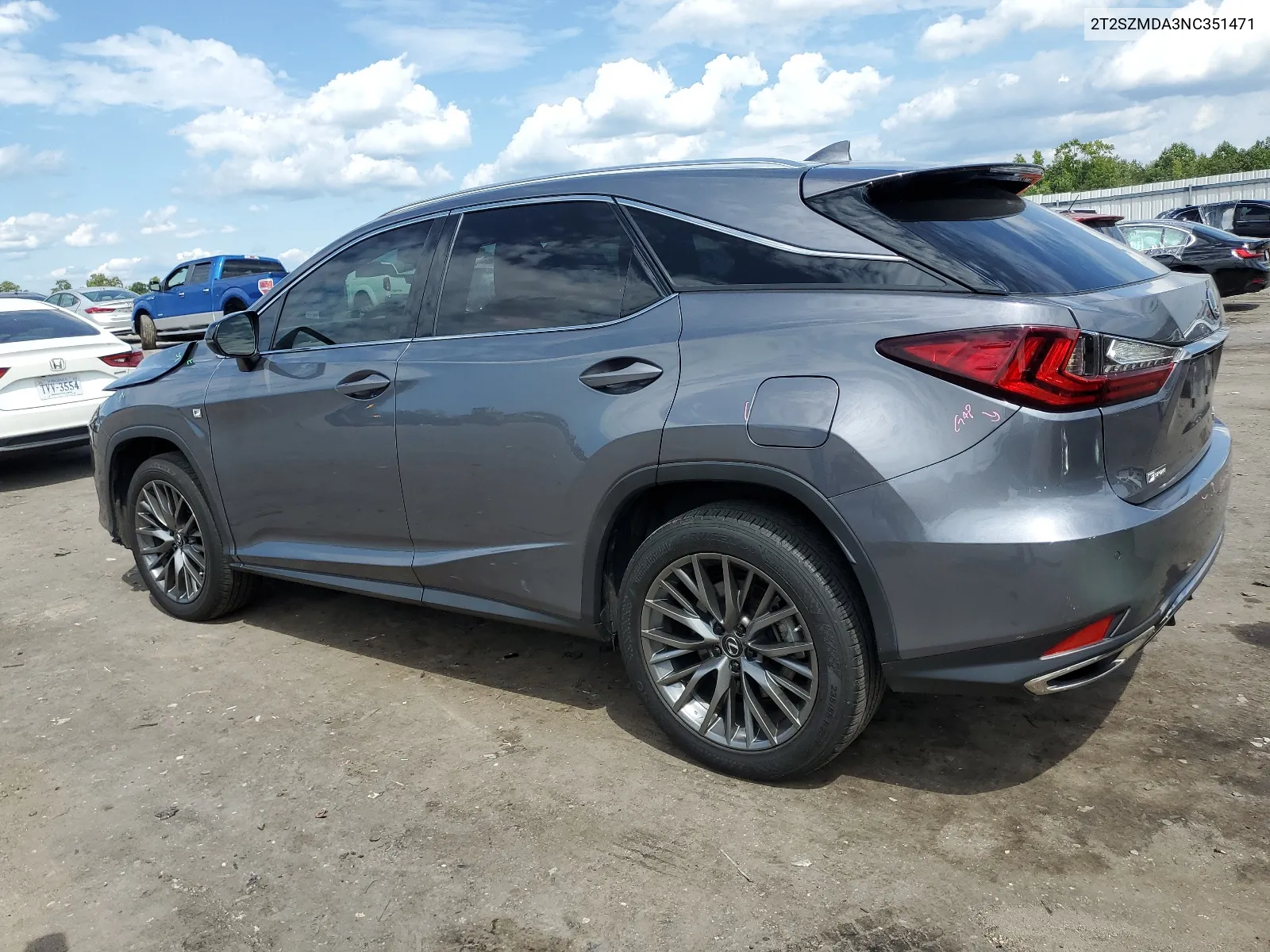 2022 Lexus Rx 350 F Sport VIN: 2T2SZMDA3NC351471 Lot: 67187094