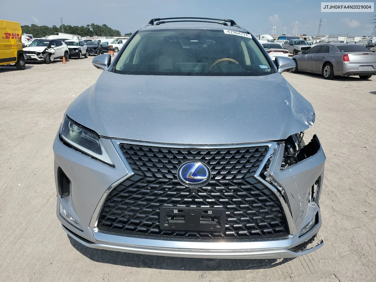 2022 Lexus Rx 450H L VIN: JTJHGKFA4N2029004 Lot: 67264724