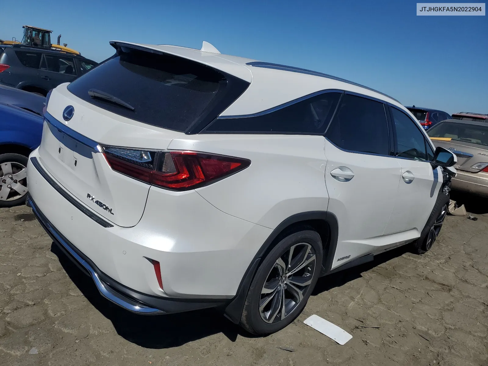 2022 Lexus Rx 450H L VIN: JTJHGKFA5N2022904 Lot: 67778374