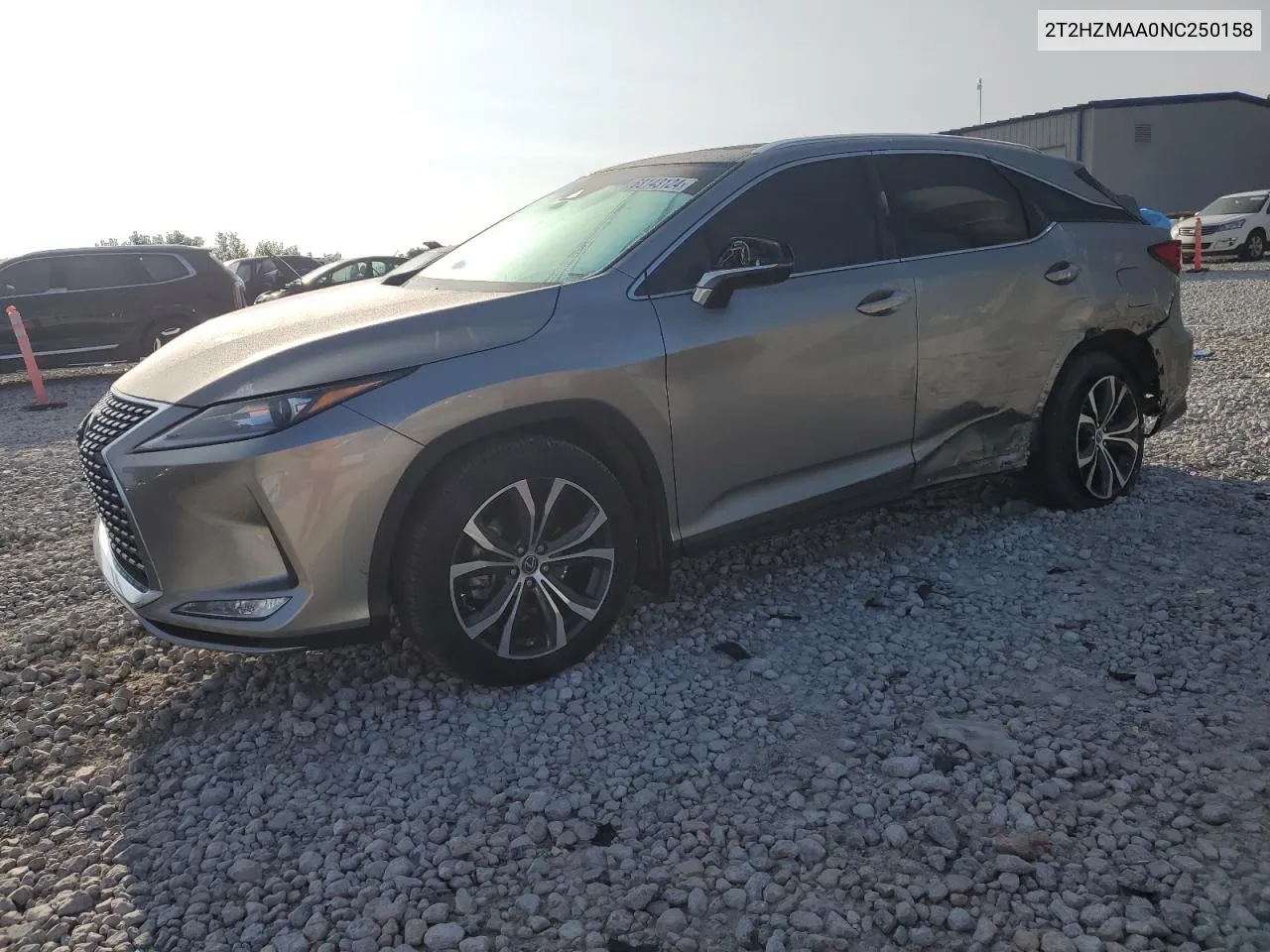 2022 Lexus Rx 350 VIN: 2T2HZMAA0NC250158 Lot: 68143124