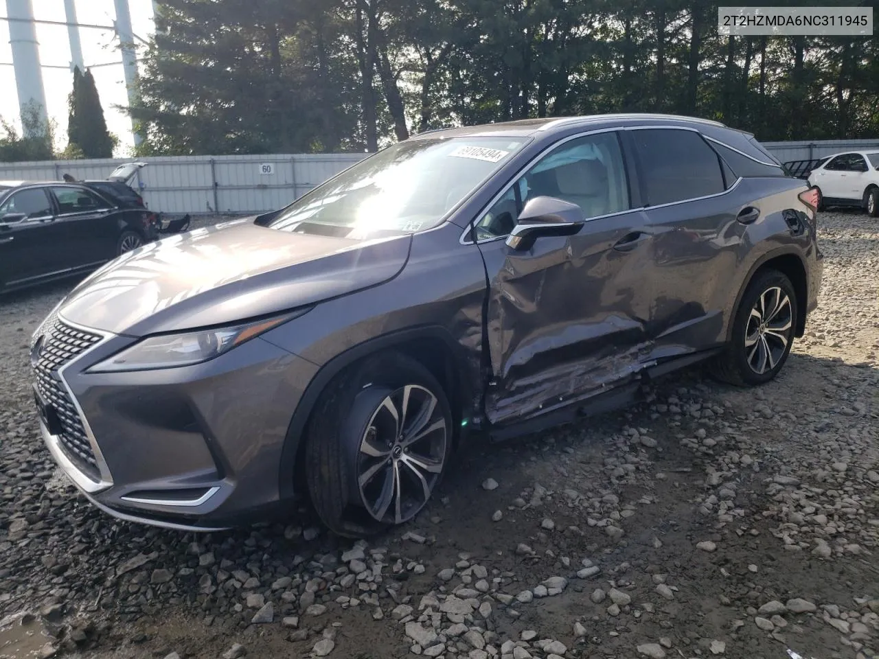 2022 Lexus Rx 350 VIN: 2T2HZMDA6NC311945 Lot: 69105494