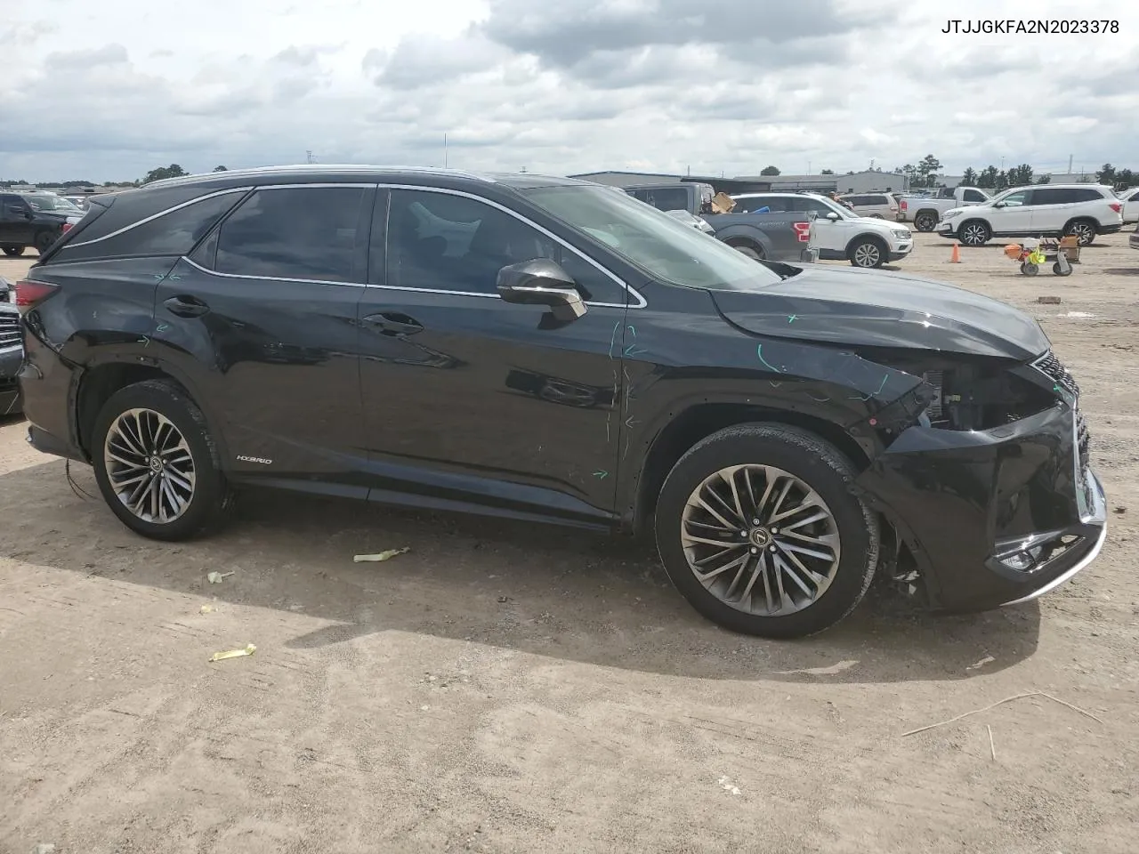 2022 Lexus Rx 450H L Luxury VIN: JTJJGKFA2N2023378 Lot: 69316914