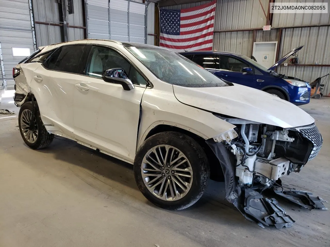 2022 Lexus Rx 450H VIN: 2T2JGMDA0NC082055 Lot: 70367384