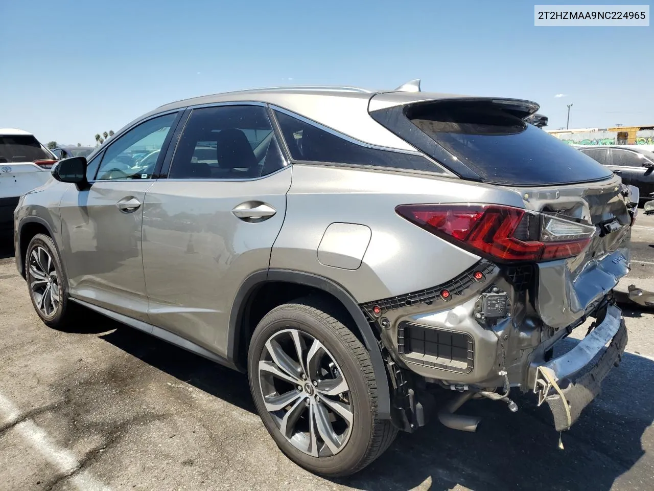 2022 Lexus Rx 350 VIN: 2T2HZMAA9NC224965 Lot: 70529624