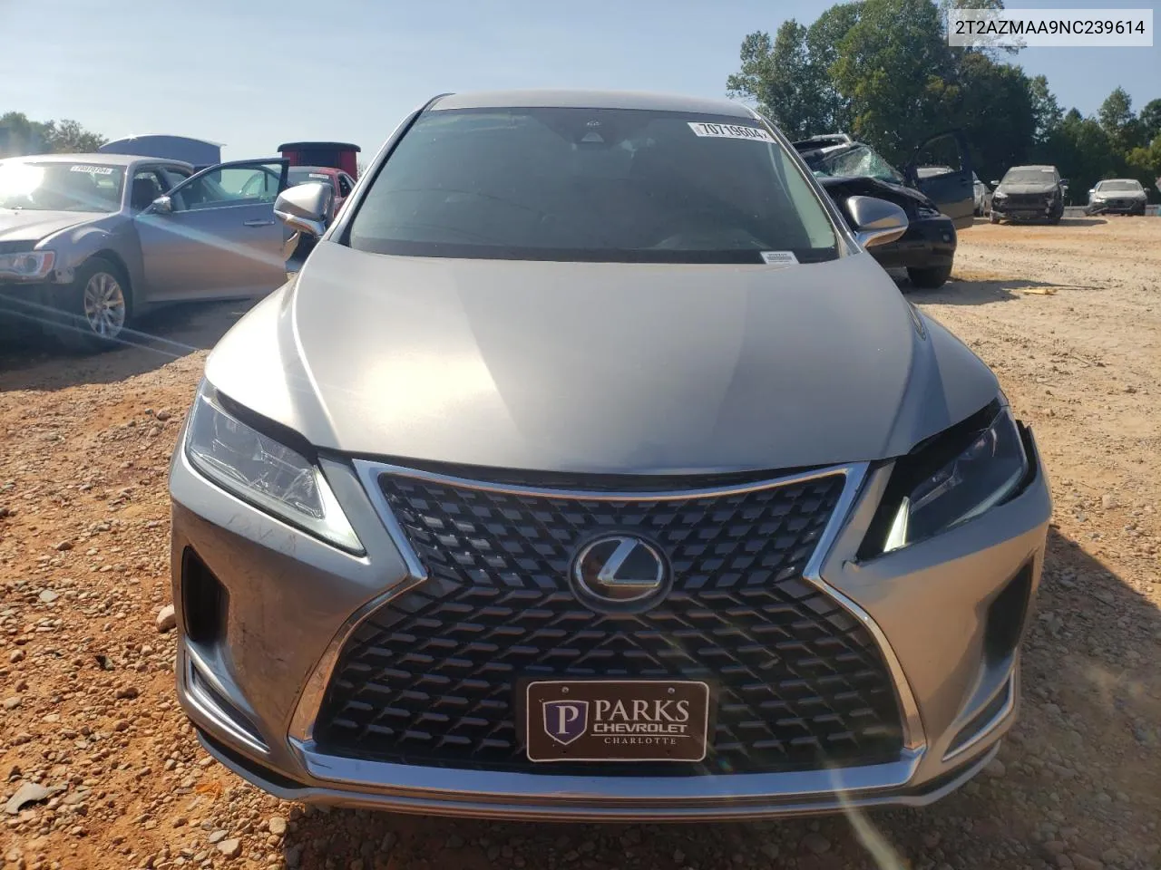 2022 Lexus Rx 350 Base VIN: 2T2AZMAA9NC239614 Lot: 70719604