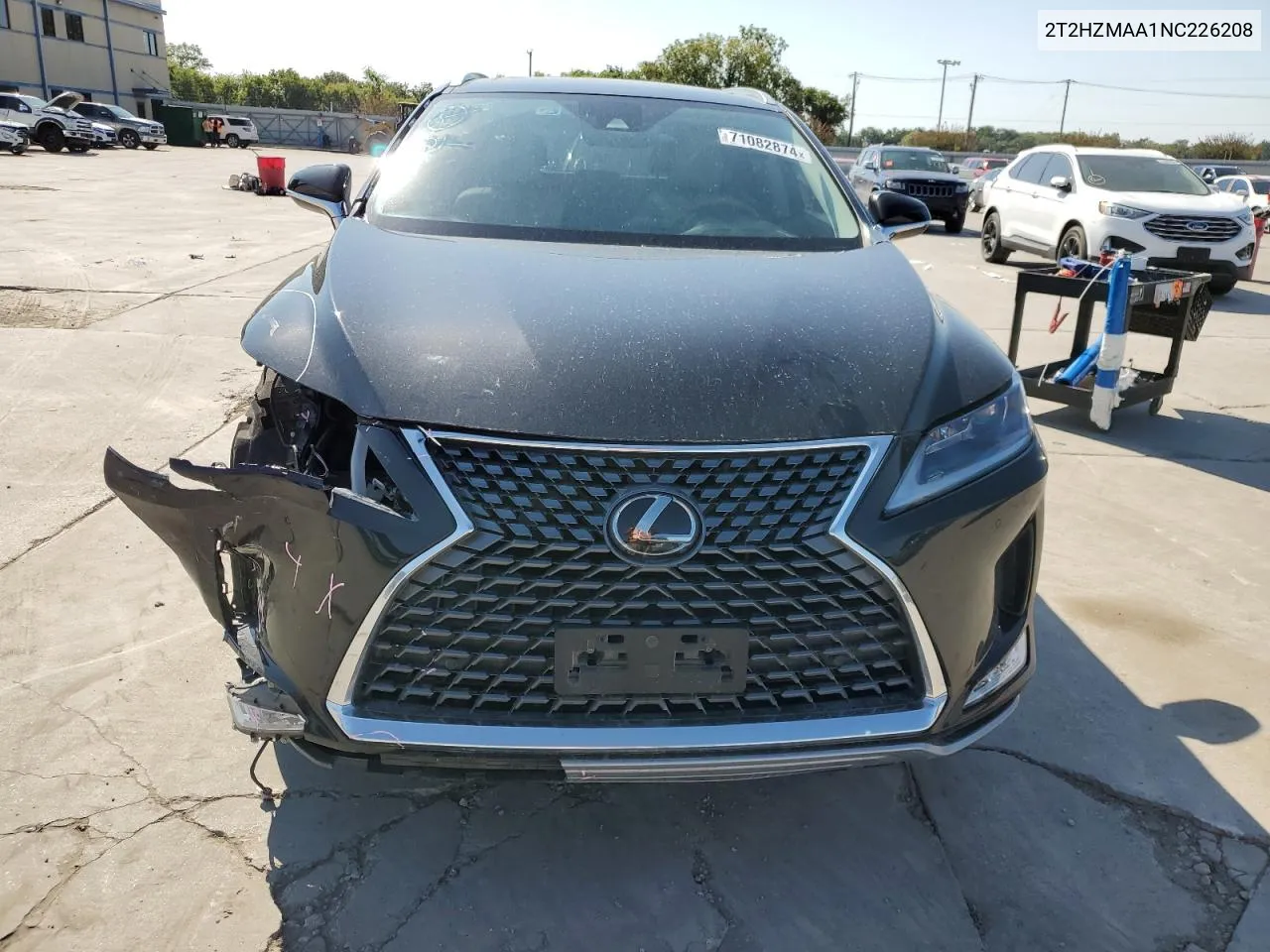 2022 Lexus Rx 350 VIN: 2T2HZMAA1NC226208 Lot: 71082874