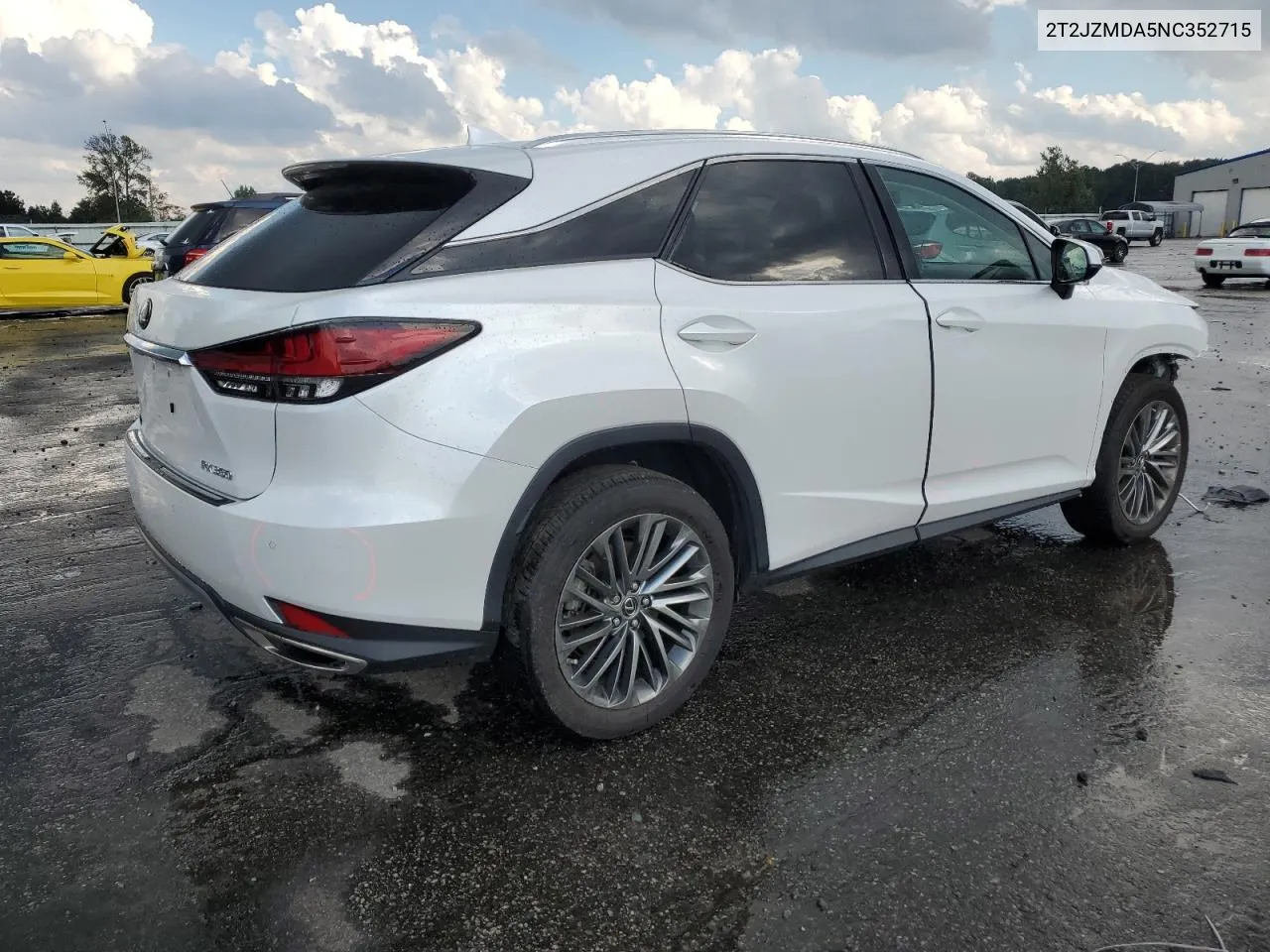 2022 Lexus Rx 350 VIN: 2T2JZMDA5NC352715 Lot: 71793044