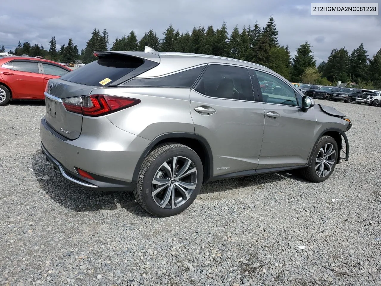 2022 Lexus Rx 450H VIN: 2T2HGMDA2NC081228 Lot: 72156474