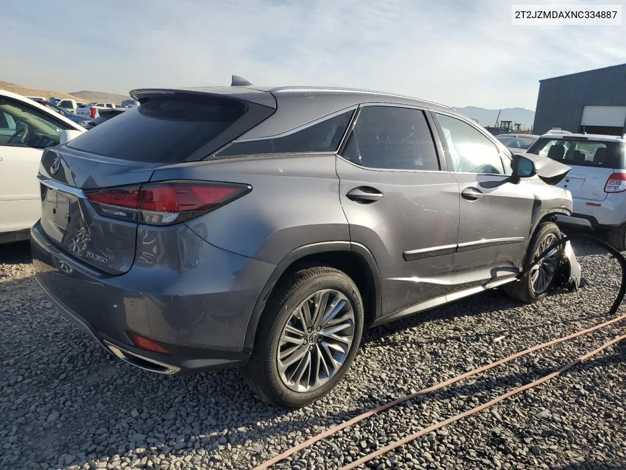 2022 Lexus Rx 350 VIN: 2T2JZMDAXNC334887 Lot: 72189804