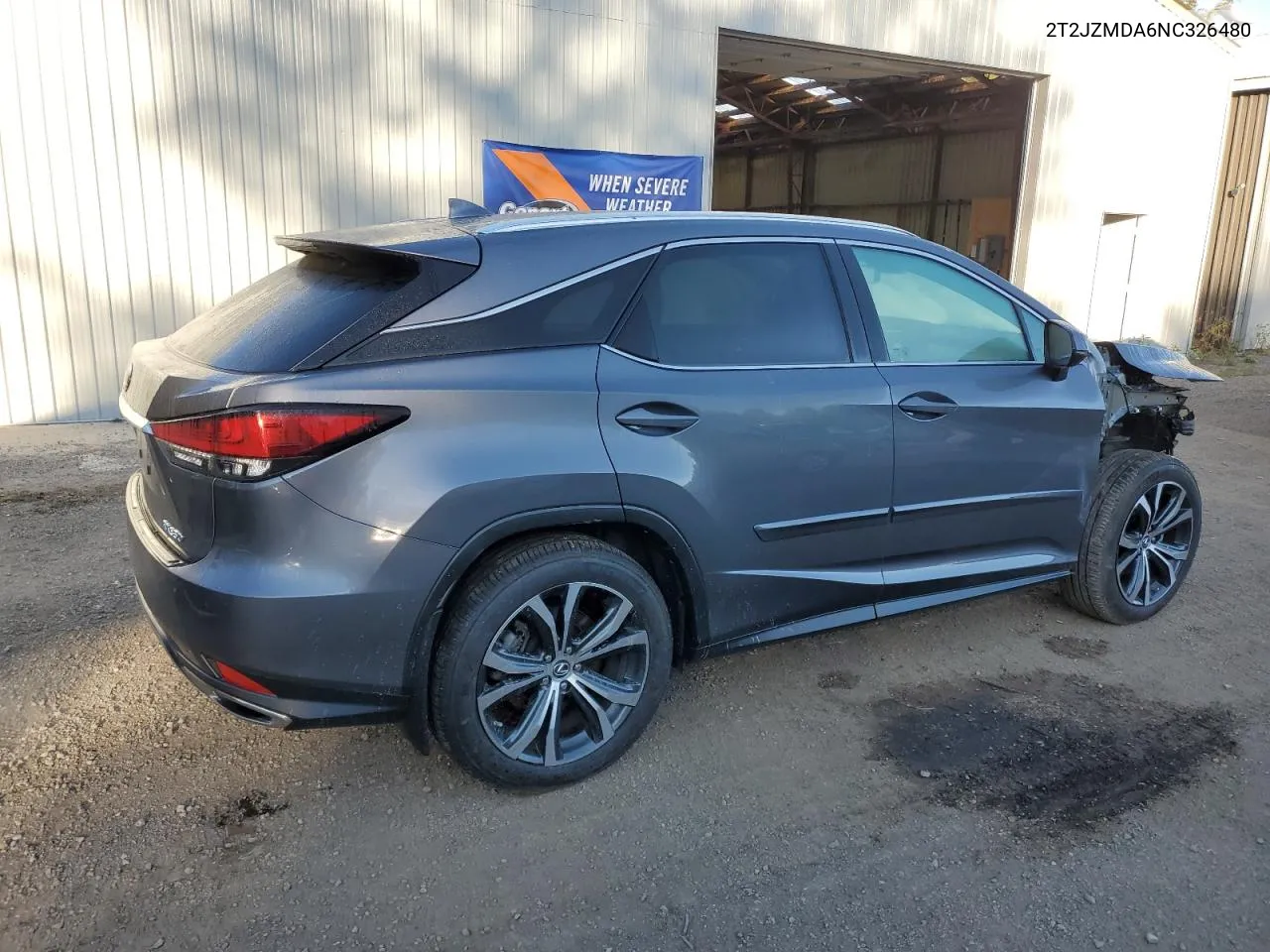 2022 Lexus Rx 350 VIN: 2T2JZMDA6NC326480 Lot: 72388114