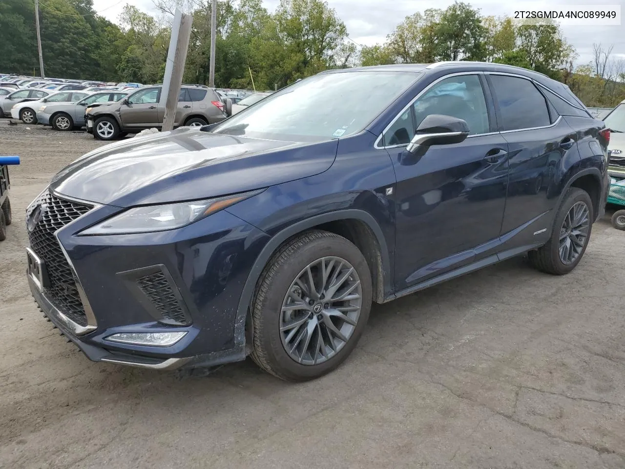 2022 Lexus Rx 450H F Sport VIN: 2T2SGMDA4NC089949 Lot: 72528784