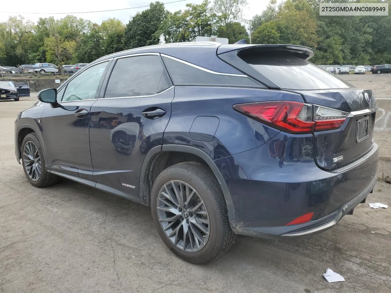 2T2SGMDA4NC089949 2022 Lexus Rx 450H F Sport