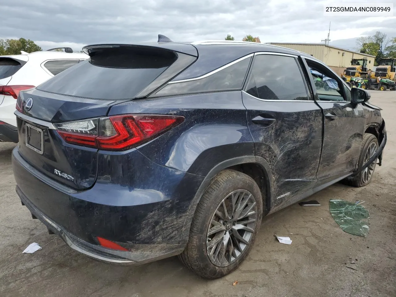 2022 Lexus Rx 450H F Sport VIN: 2T2SGMDA4NC089949 Lot: 72528784