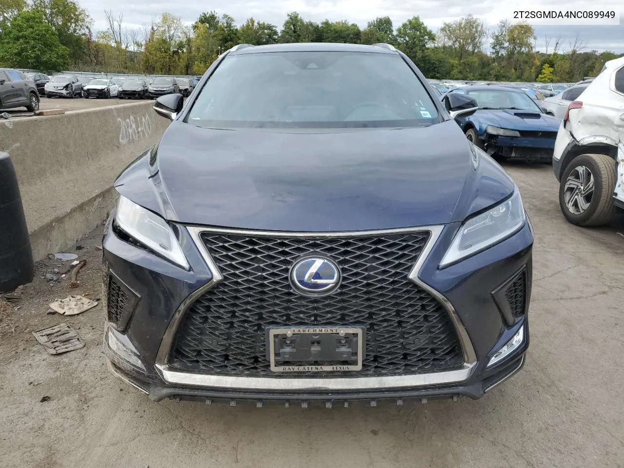 2022 Lexus Rx 450H F Sport VIN: 2T2SGMDA4NC089949 Lot: 72528784