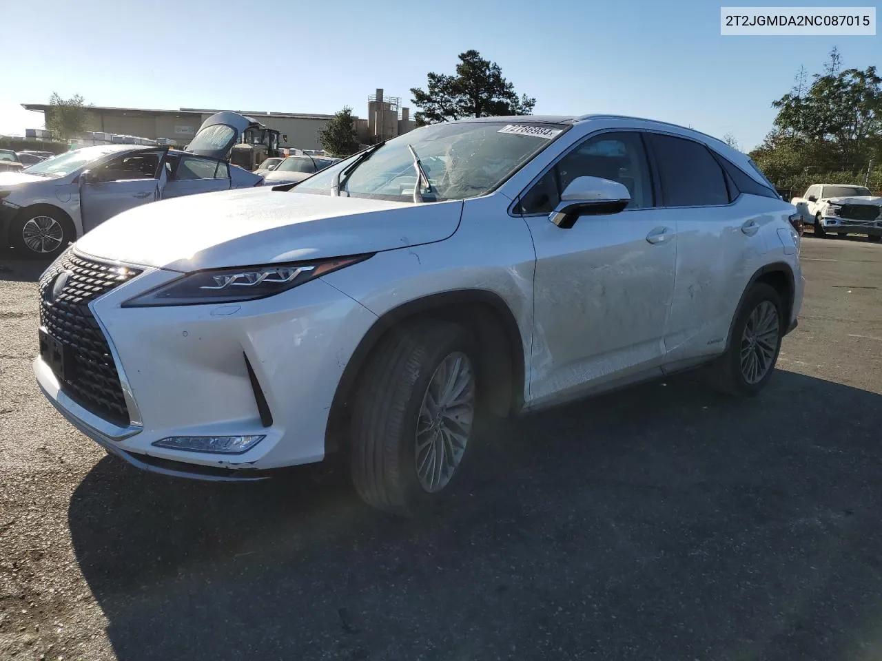 2022 Lexus Rx 450H VIN: 2T2JGMDA2NC087015 Lot: 72786984