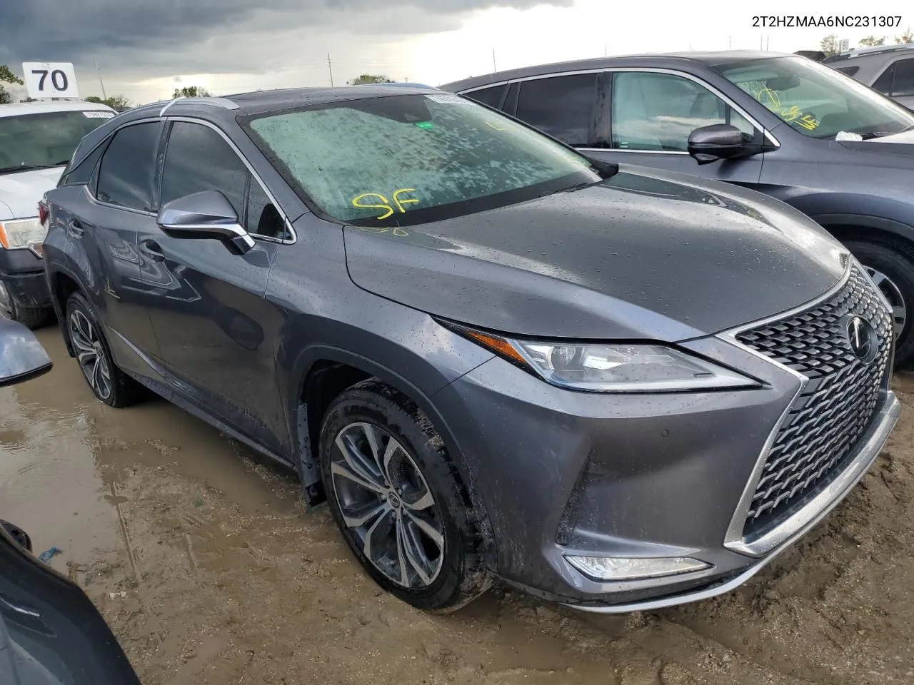 2022 Lexus Rx 350 VIN: 2T2HZMAA6NC231307 Lot: 74009404