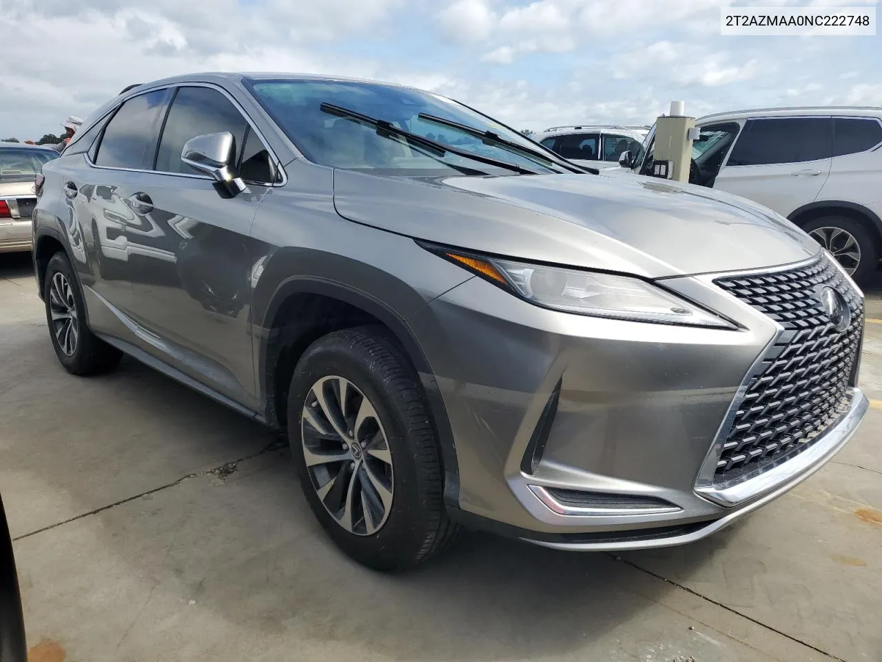 2022 Lexus Rx 350 Base VIN: 2T2AZMAA0NC222748 Lot: 74195984