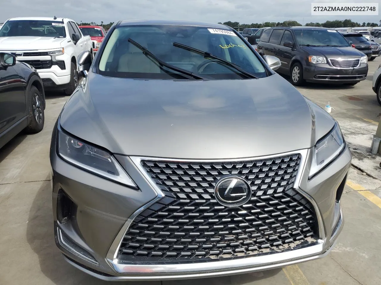 2022 Lexus Rx 350 Base VIN: 2T2AZMAA0NC222748 Lot: 74195984