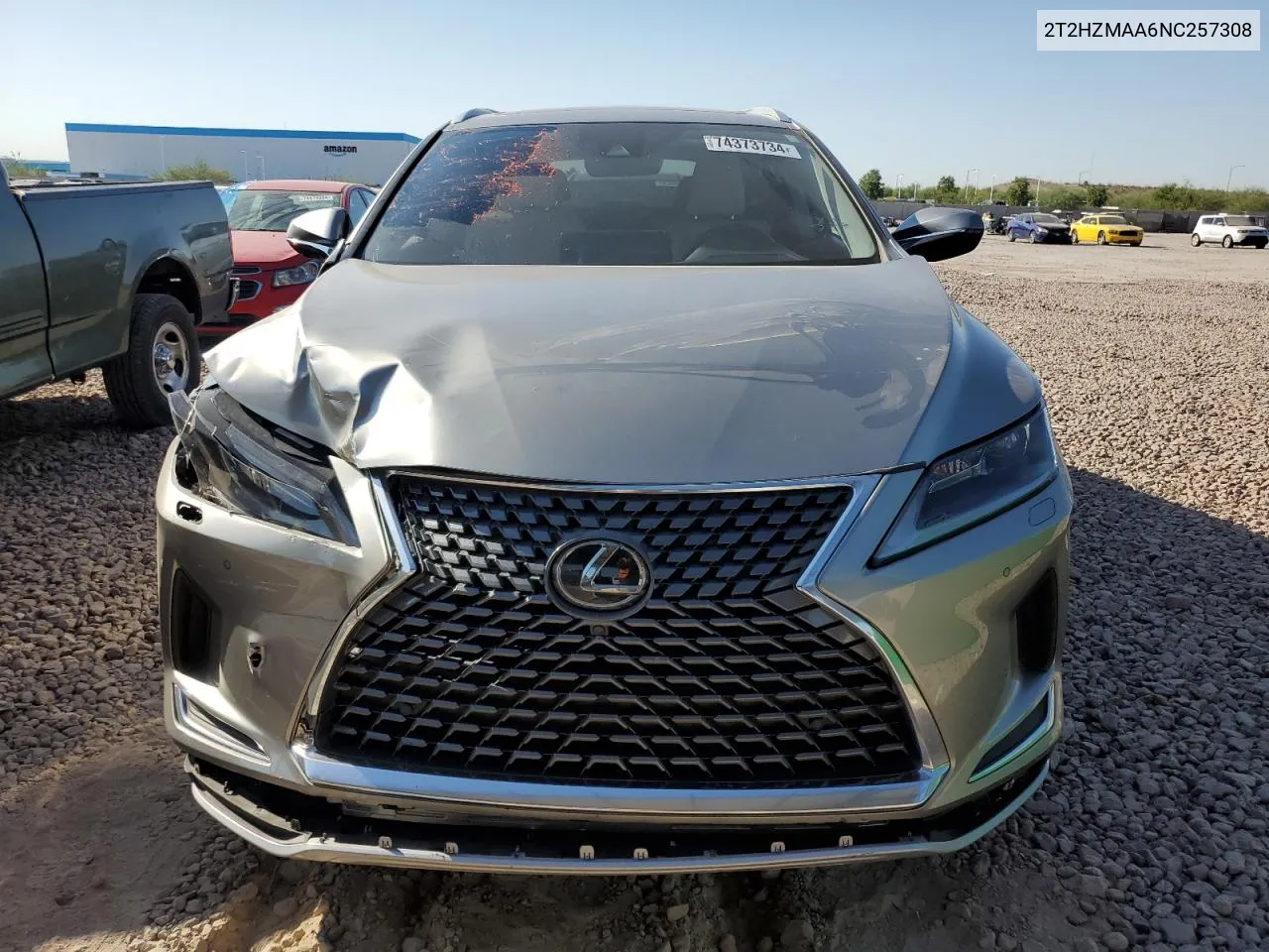 2022 Lexus Rx 350 VIN: 2T2HZMAA6NC257308 Lot: 74373734