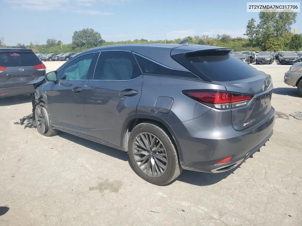 2022 Lexus Rx 350 F Sport VIN: 2T2YZMDA7NC317706 Lot: 74585214