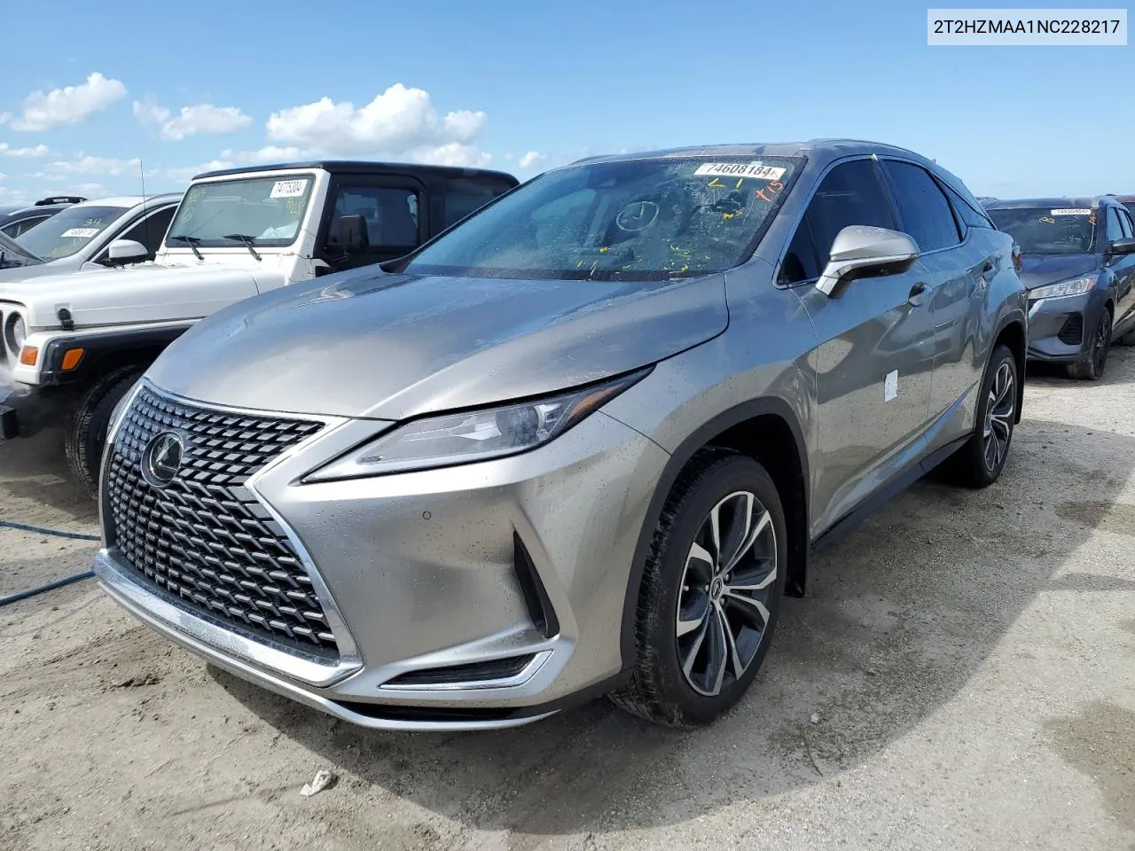 2022 Lexus Rx 350 VIN: 2T2HZMAA1NC228217 Lot: 74608184