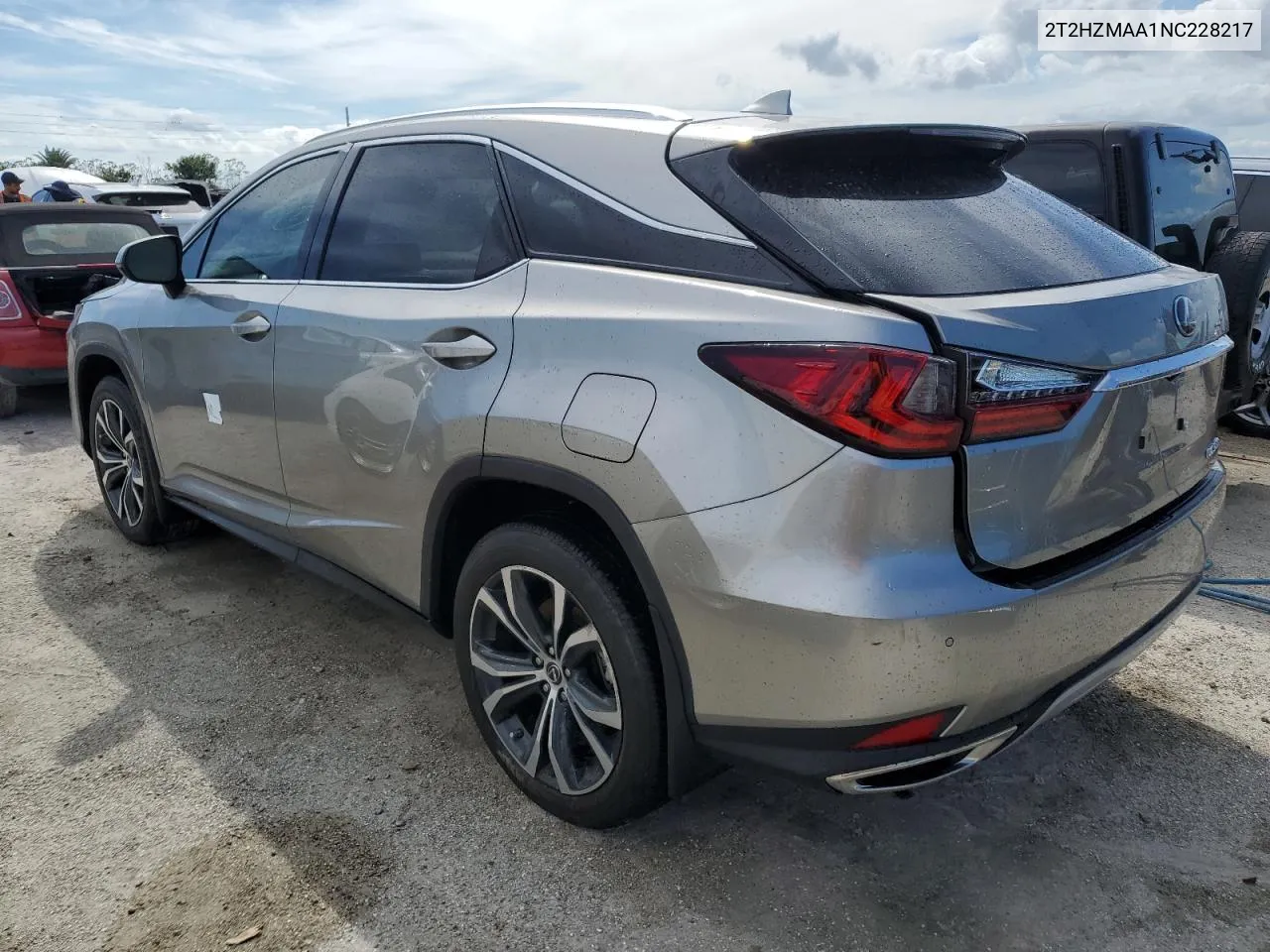 2022 Lexus Rx 350 VIN: 2T2HZMAA1NC228217 Lot: 74608184