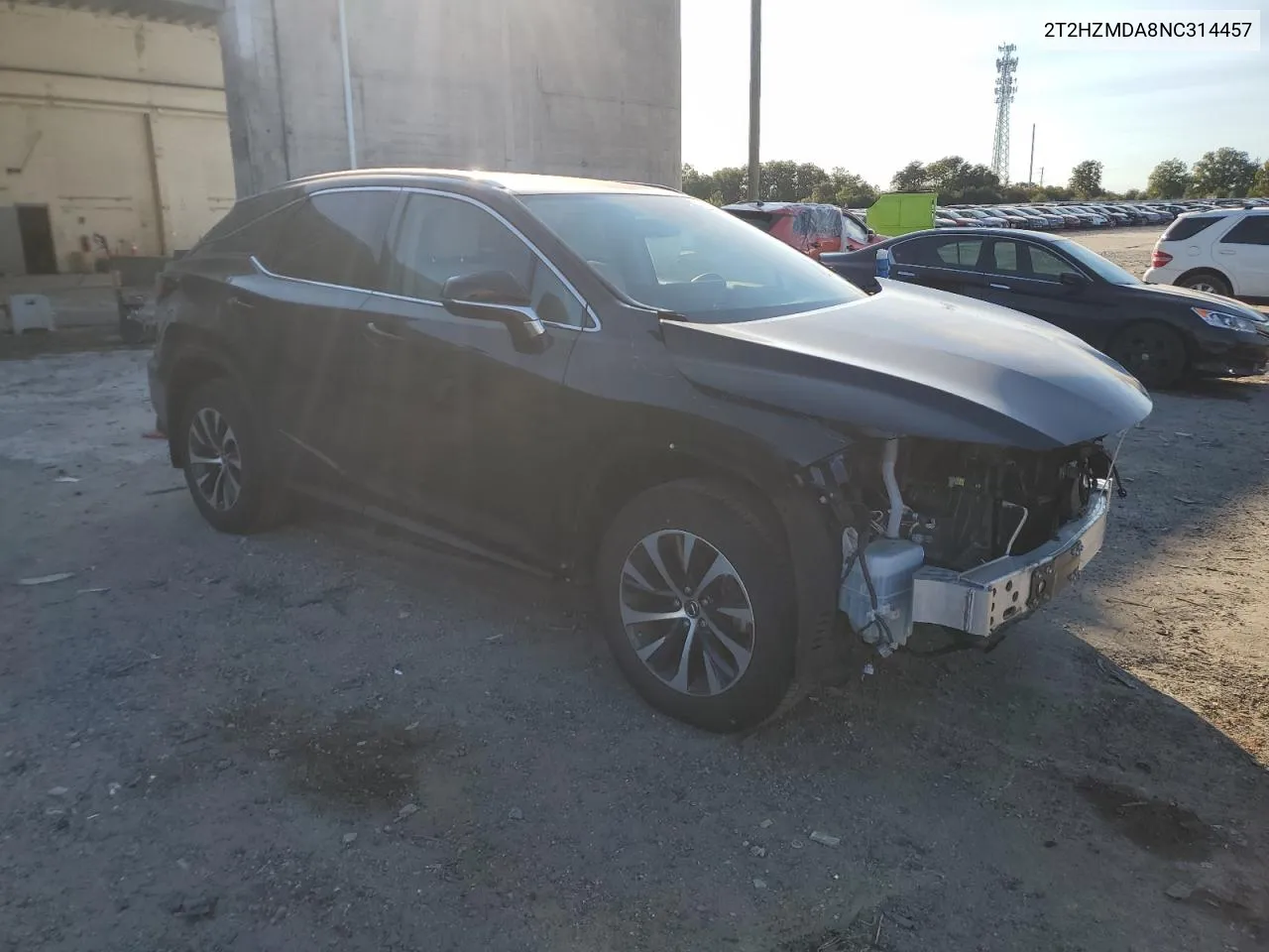 2022 Lexus Rx 350 VIN: 2T2HZMDA8NC314457 Lot: 74614484