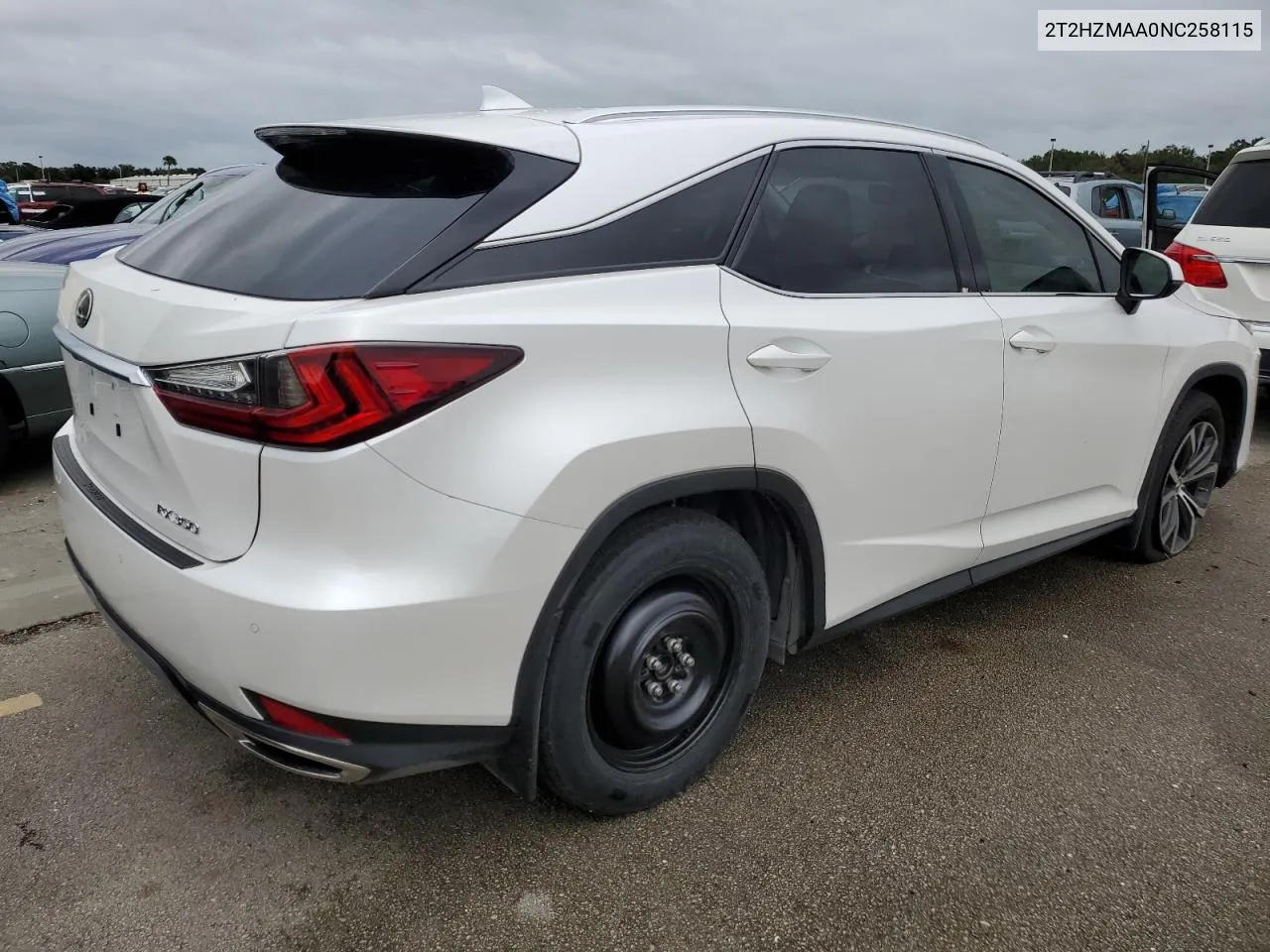 2T2HZMAA0NC258115 2022 Lexus Rx 350