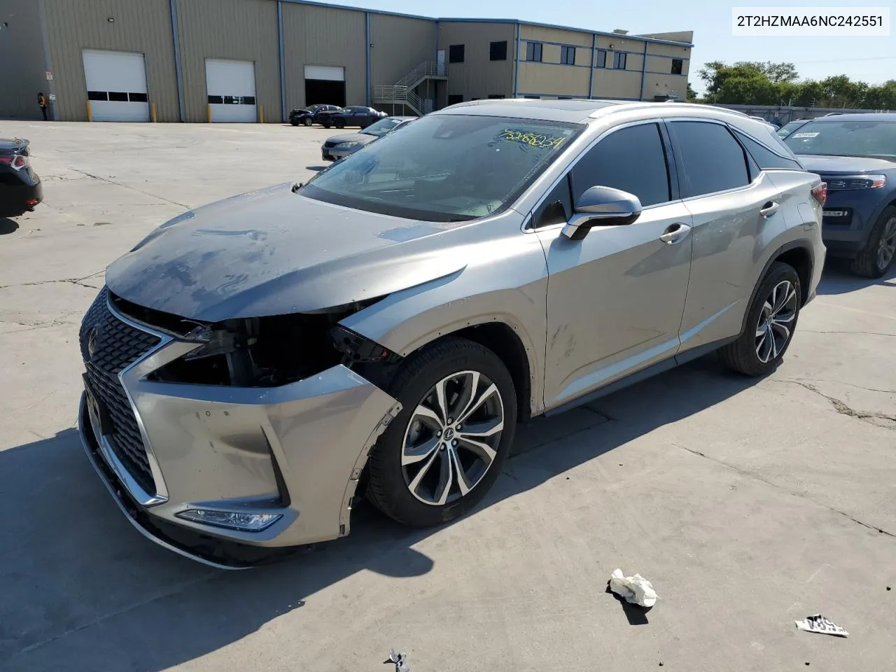 2022 Lexus Rx 350 VIN: 2T2HZMAA6NC242551 Lot: 75288254