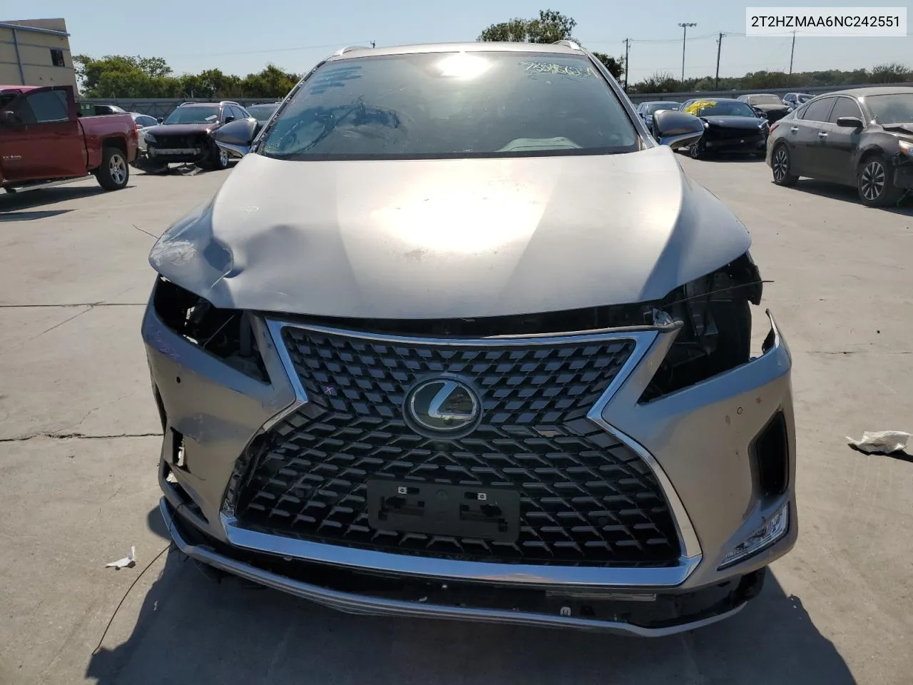 2022 Lexus Rx 350 VIN: 2T2HZMAA6NC242551 Lot: 75288254