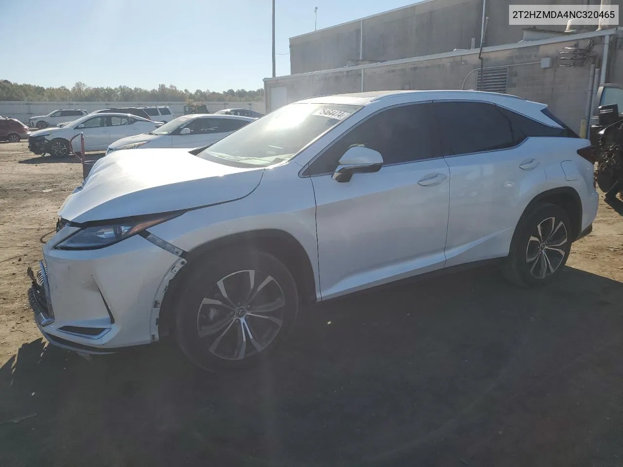 2022 Lexus Rx 350 VIN: 2T2HZMDA4NC320465 Lot: 75464474