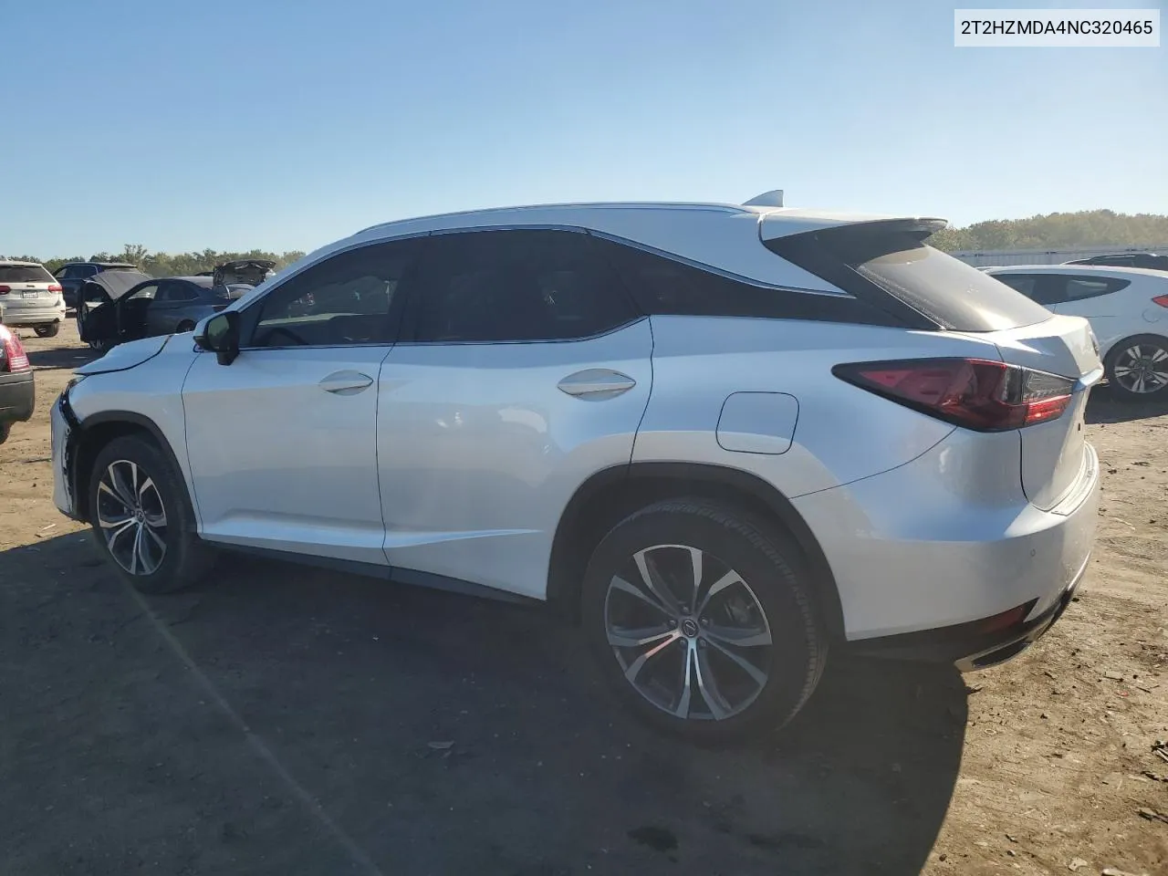 2022 Lexus Rx 350 VIN: 2T2HZMDA4NC320465 Lot: 75464474