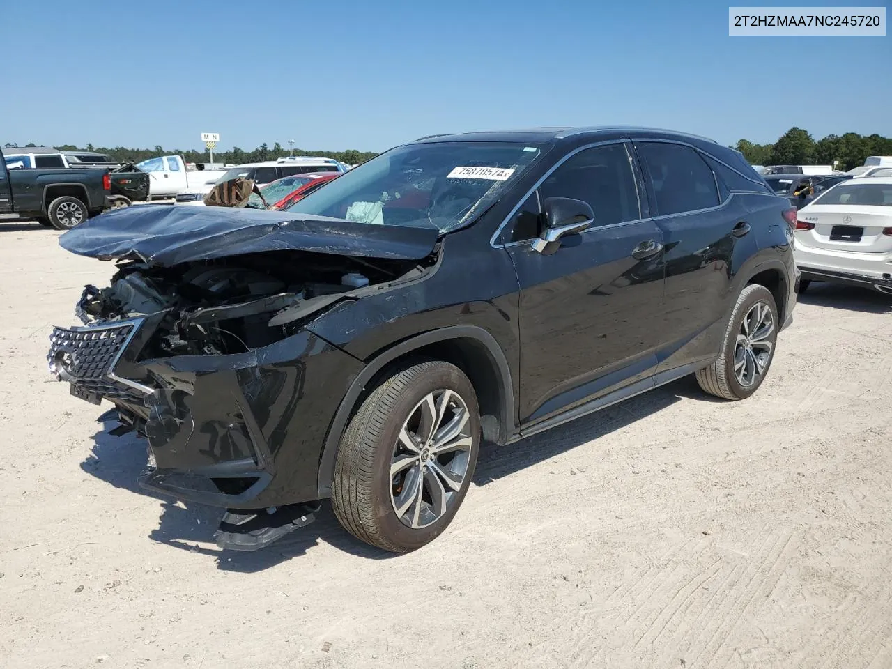 2022 Lexus Rx 350 VIN: 2T2HZMAA7NC245720 Lot: 75870574