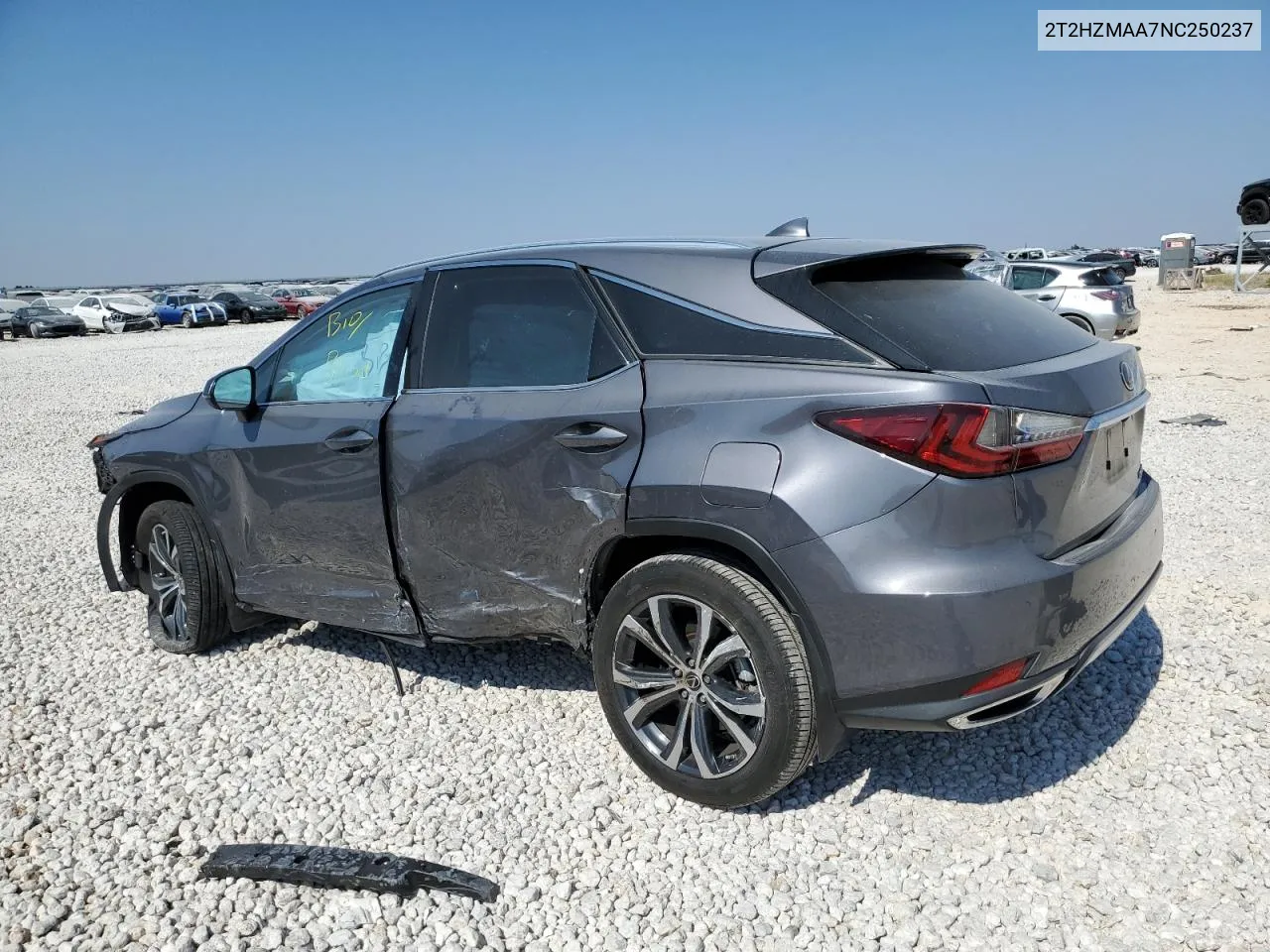 2022 Lexus Rx 350 VIN: 2T2HZMAA7NC250237 Lot: 75959004