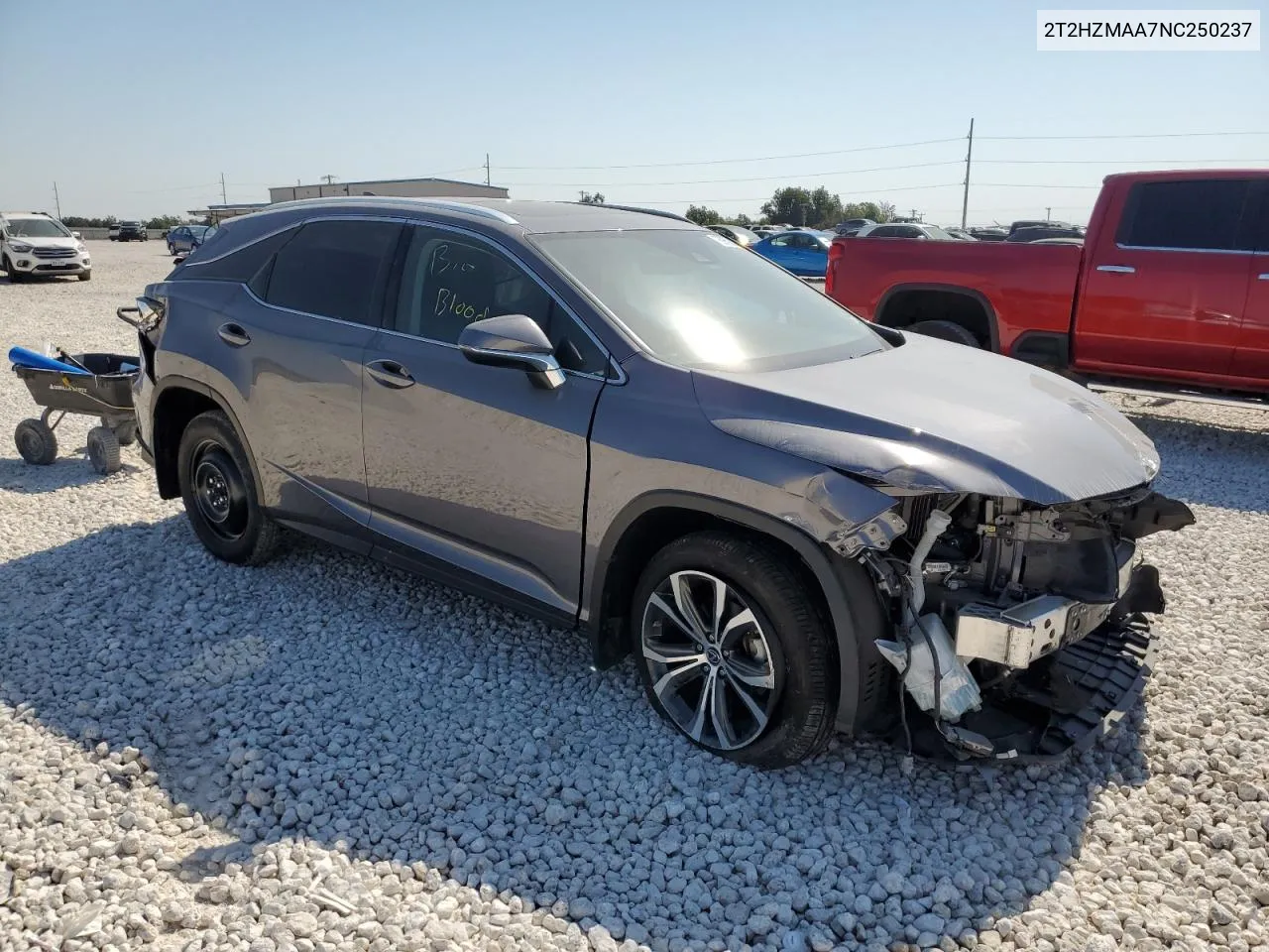 2022 Lexus Rx 350 VIN: 2T2HZMAA7NC250237 Lot: 75959004