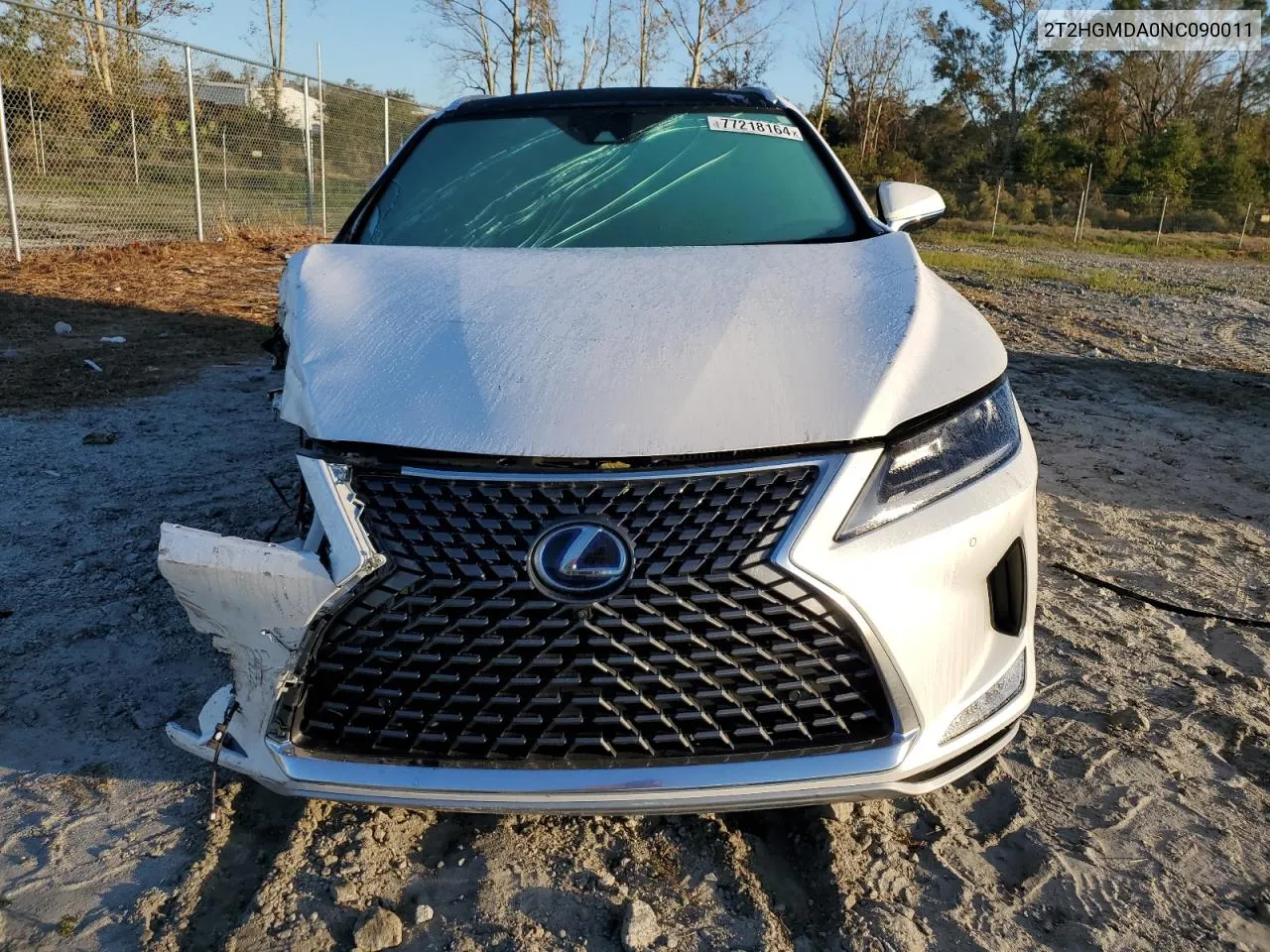 2022 Lexus Rx 450H VIN: 2T2HGMDA0NC090011 Lot: 77218164